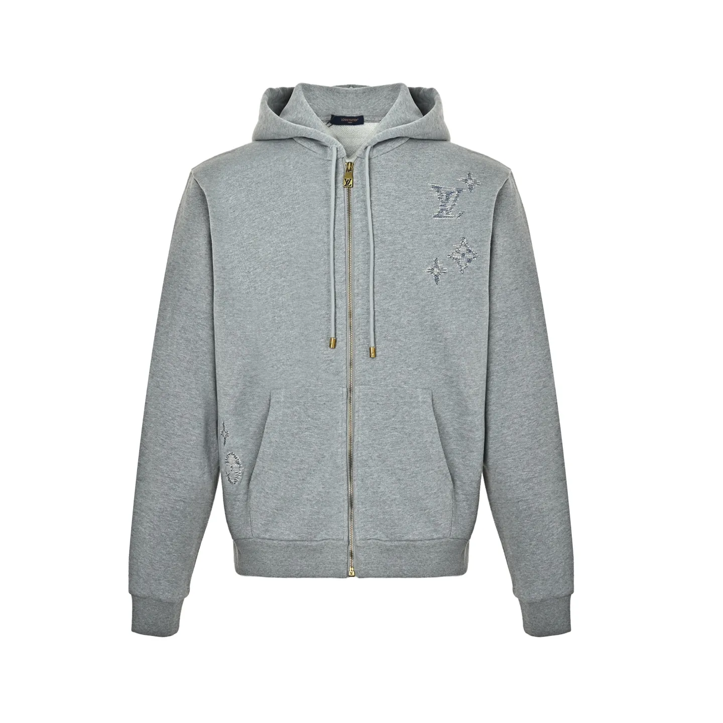 Louis Vuitton/Louis Vuitton sketch embroidered zipper hooded sweatshirt jacket